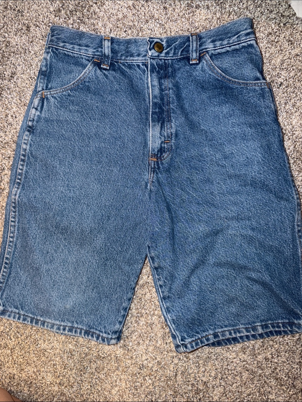 Rustler Denim Jean Shorts in Blue